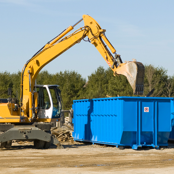 what size residential dumpster rentals are available in Oologah Oklahoma